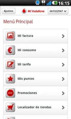 Mi Vodafone android App screenshot 0